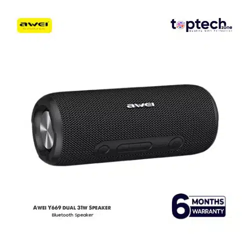 Awei Y669 Bluetooth TWS Waterproof Outdoor Dual Speaker (31W)