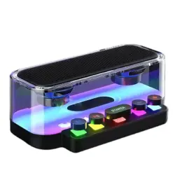 New Z6 Transparent wireless Bluetooth Speaker(RGB Subwoofer HiFi LED)