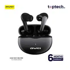 Awei T62 4 Mic ENC Earphones Bluetooth 5.3 Earbuds