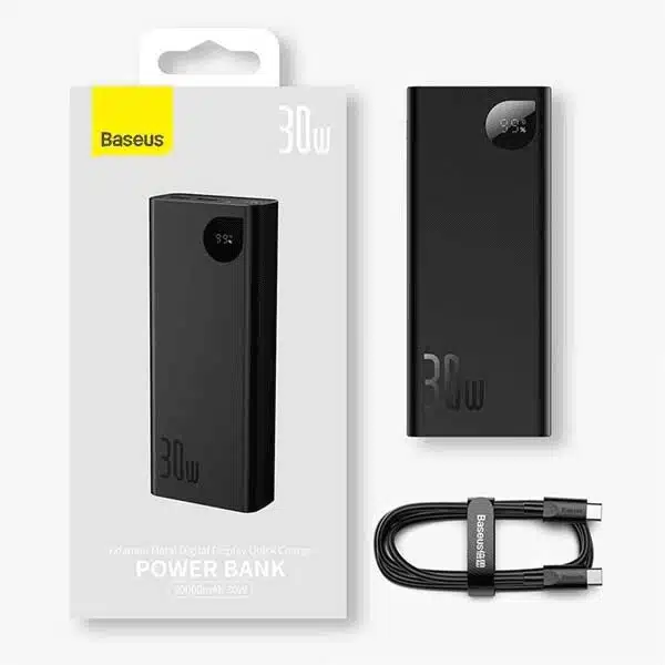 Baseus Adaman Metal 20000mah 30w digital Display Quick Charge Powerbank - Image 3