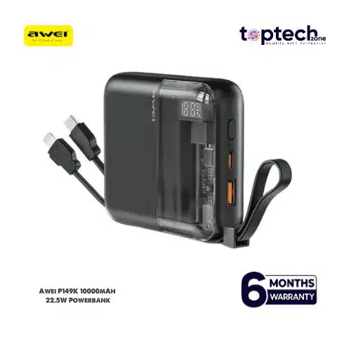 Awei P149K 10000mAh Portable Power Bank 22.5W Fast Charging