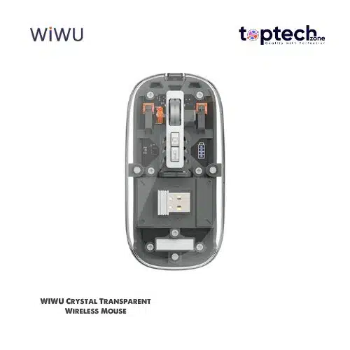 WIWU Crystal Transparent Wireless Mouse 2.4G - Image 2