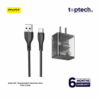 Awei C11T Fast Charging Transparent Adapter with Type-C Cable