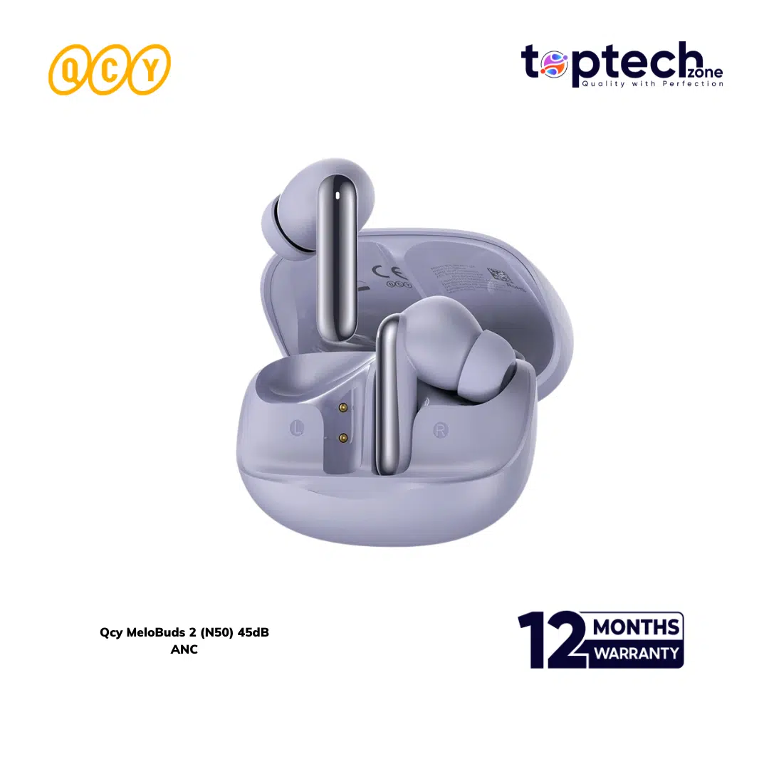 Qcy MeloBuds 2 (N50) 45dB Adaptive Noise Canceling Earbuds - Image 3