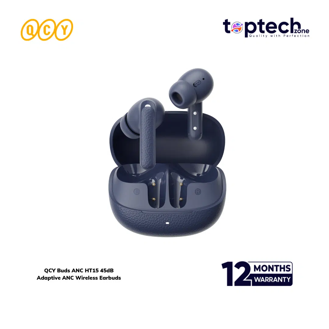 QCY Buds ANC HT15 45dB Adaptive ANC Wireless Earbuds - Image 2