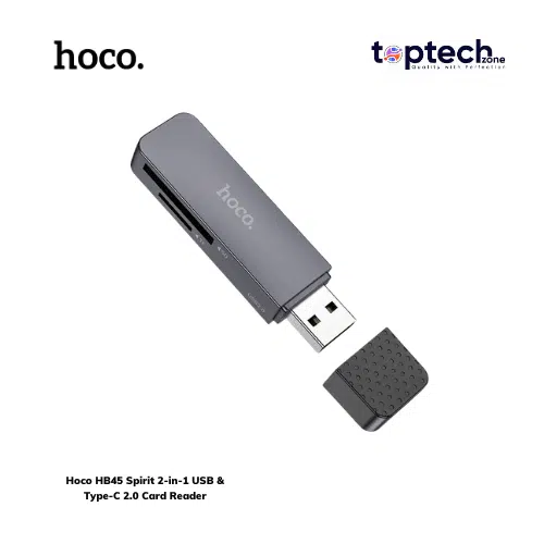 Hoco HB45 Spirit 2-in-1 USB & Type-C 2.0 Card Reader - Image 2