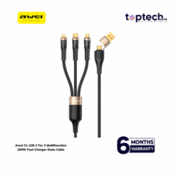 Awei CL-228 2 For 3 Multifunction 100W Fast Charger Data Cable