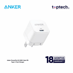 Anker PowerPort III 20W Cube PD Type-C Fast Charger A2149