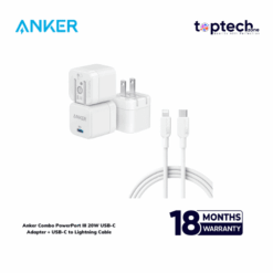 Anker Combo PowerPort III 20W USB-C Adapter + USB-C to Lightning Cable