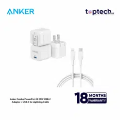 Anker Combo PowerPort III 20W USB-C Adapter + USB-C to Lightning Cable