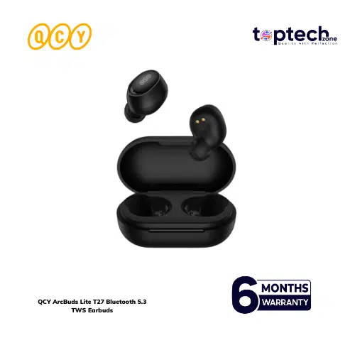 top tech zone (89) QCY ArcBuds Lite T27 Bluetooth 5.3 TWS Earbuds - Image 1