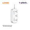 LDNIO SC3416 Universal Power Strip with 3 Sockets and USB Charging