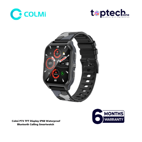 top tech zone - 2025-10-18T104554.917 Colmi P73 TFT Display IP68 Waterproof Bluetooth Calling Smartwatch - Image 1