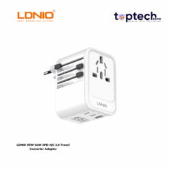 LDNIO 65W GAN 2PD+QC 3.0 Travel Converter Adapter