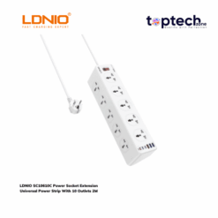 LDNIO SC10610 Power Socket Extension Universal Power Strip With 10 Outlets 2M