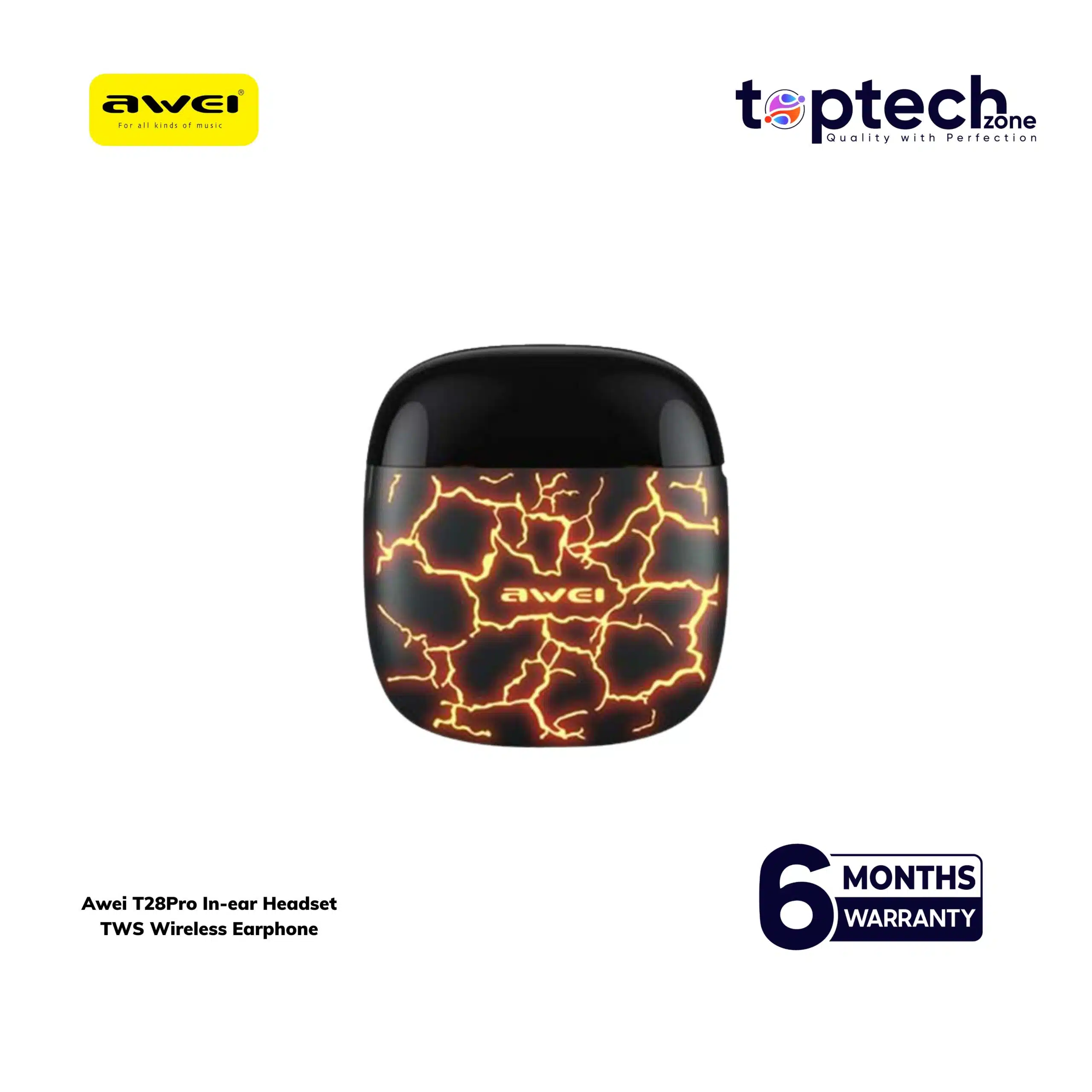 Awei T28Pro In-ear Headset TWS Wireless Earphone - Image 2