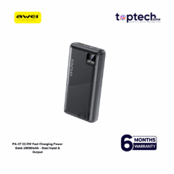 Awei PA-37 22.5W PD 20000mAh Fast Charging Digital Display Power Bank