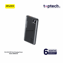 Awei PA-36 22.5W PD Fast Charging Digital Power Bank 10000mAh