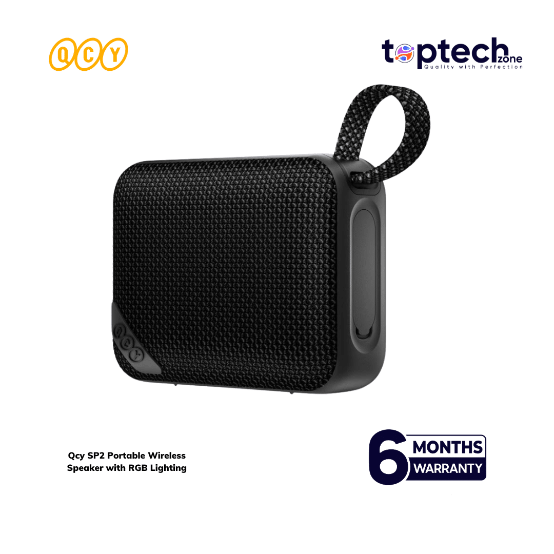 NexGear (56) Qcy SP2 Portable Wireless Speaker with RGB Lighting - Image 1