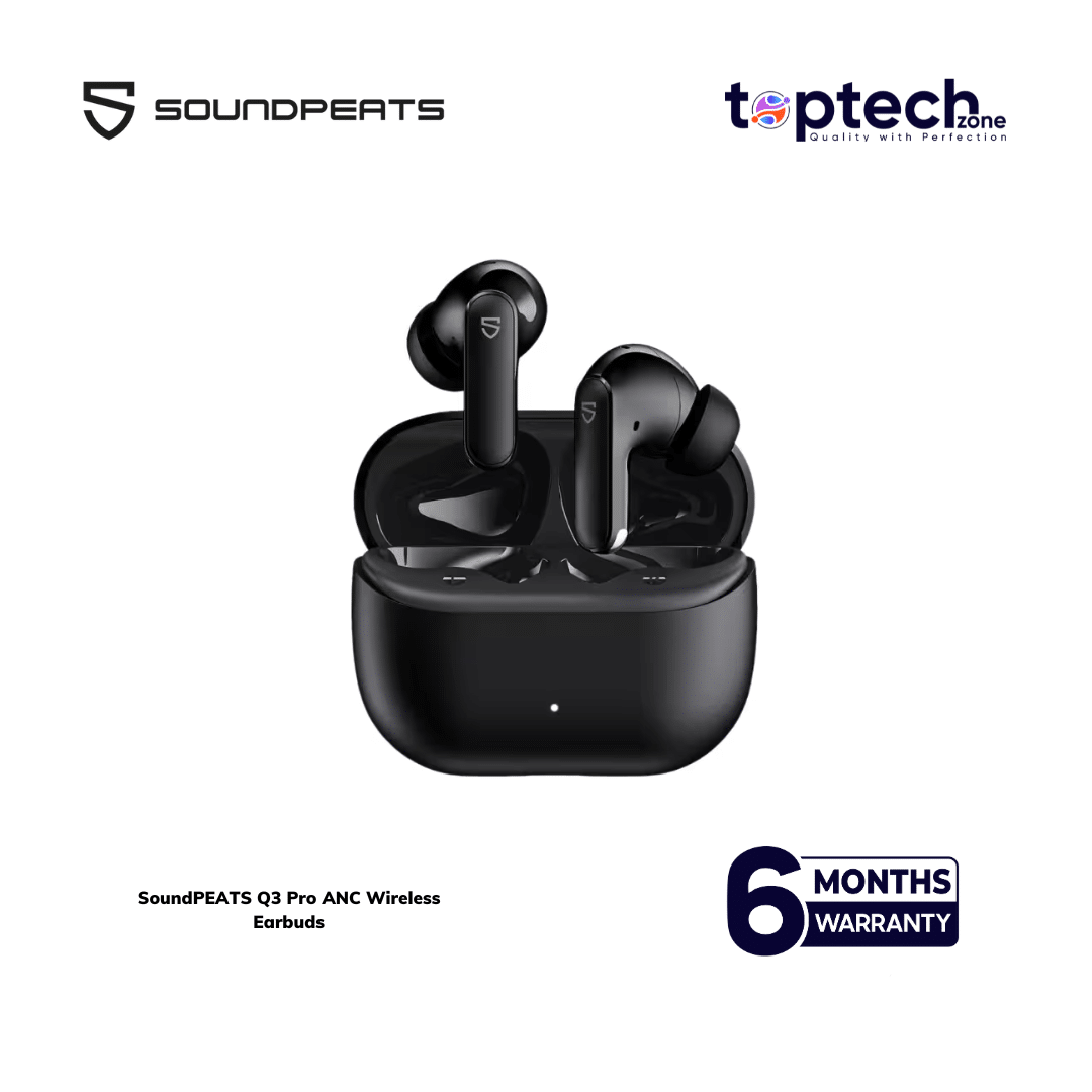 QCY (72) SoundPEATS Q3 Pro ANC Wireless Earbuds - Image 1