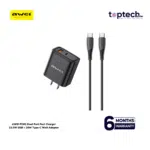 AWEI PD81C Dual Port Fast Charger 22.5W USB + 20W Type-C Wall Adapter