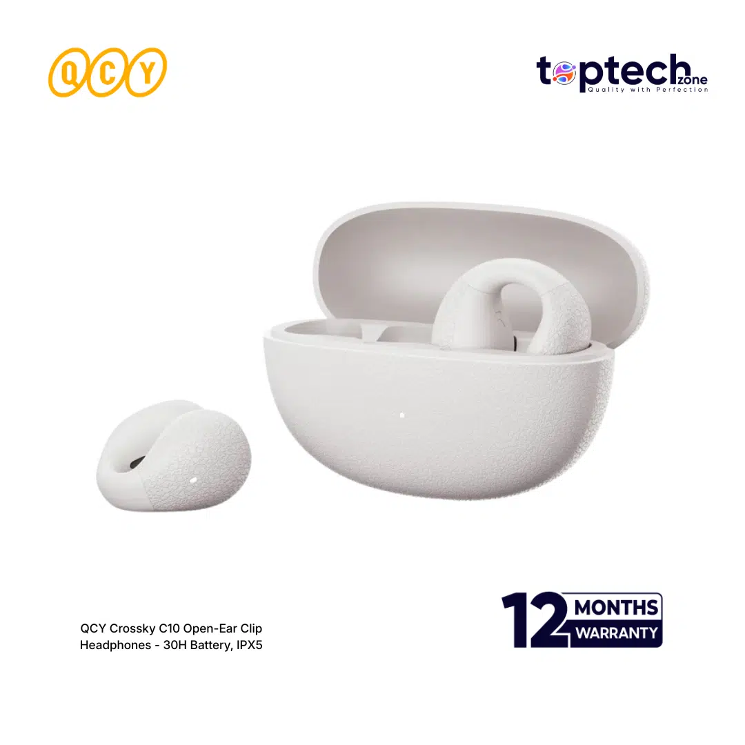 QCY Crossky C10 Open-Ear Clip Headphones - 30H Battery, IPX5 - Image 2
