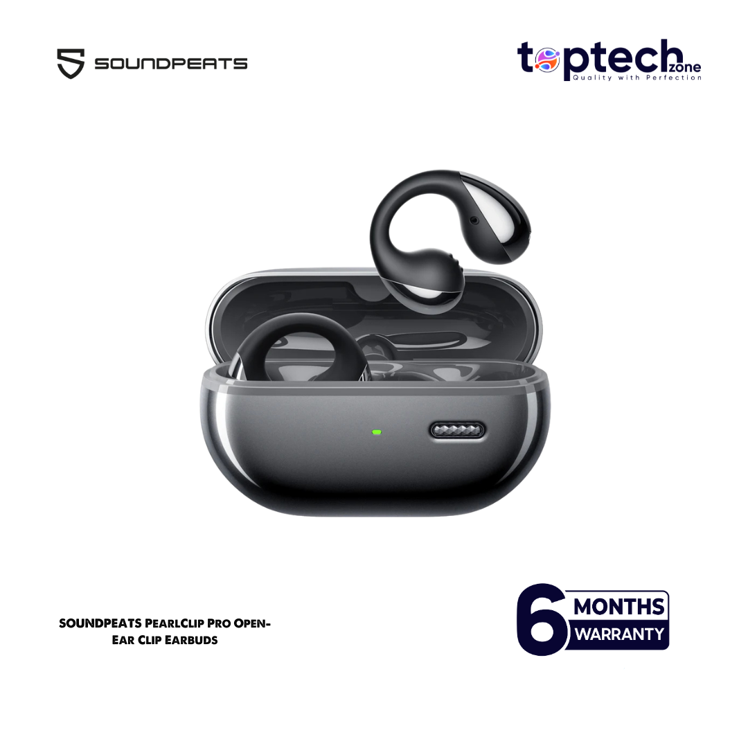 SOUNDPEATS PearlClip Pro Open-Ear Clip Earbuds - 12mm Driver, 24H Battery - Image 2