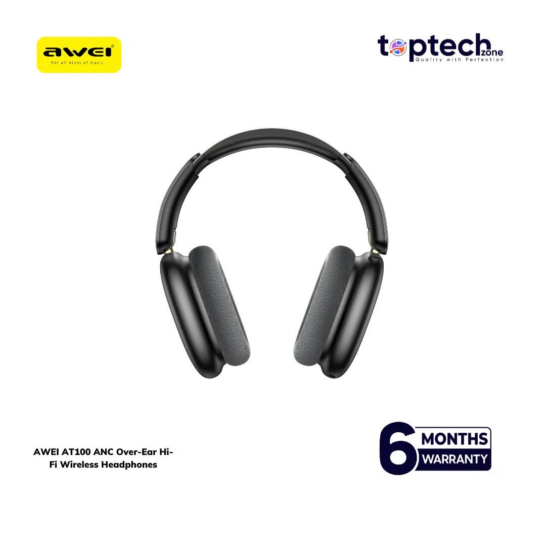 AWEI AT100 ANC Over-Ear Hi-Fi Wireless Headphones