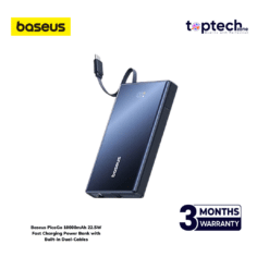 Baseus PicoGo 10000mAh 22.5W Fast Charging Power Bank with Built-in Dual-Cables