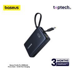 Baseus PicoGo Pro 20000mAh Power Bank - 22.5W Fast Charging with Built-in USB-C Cable & Digital Display