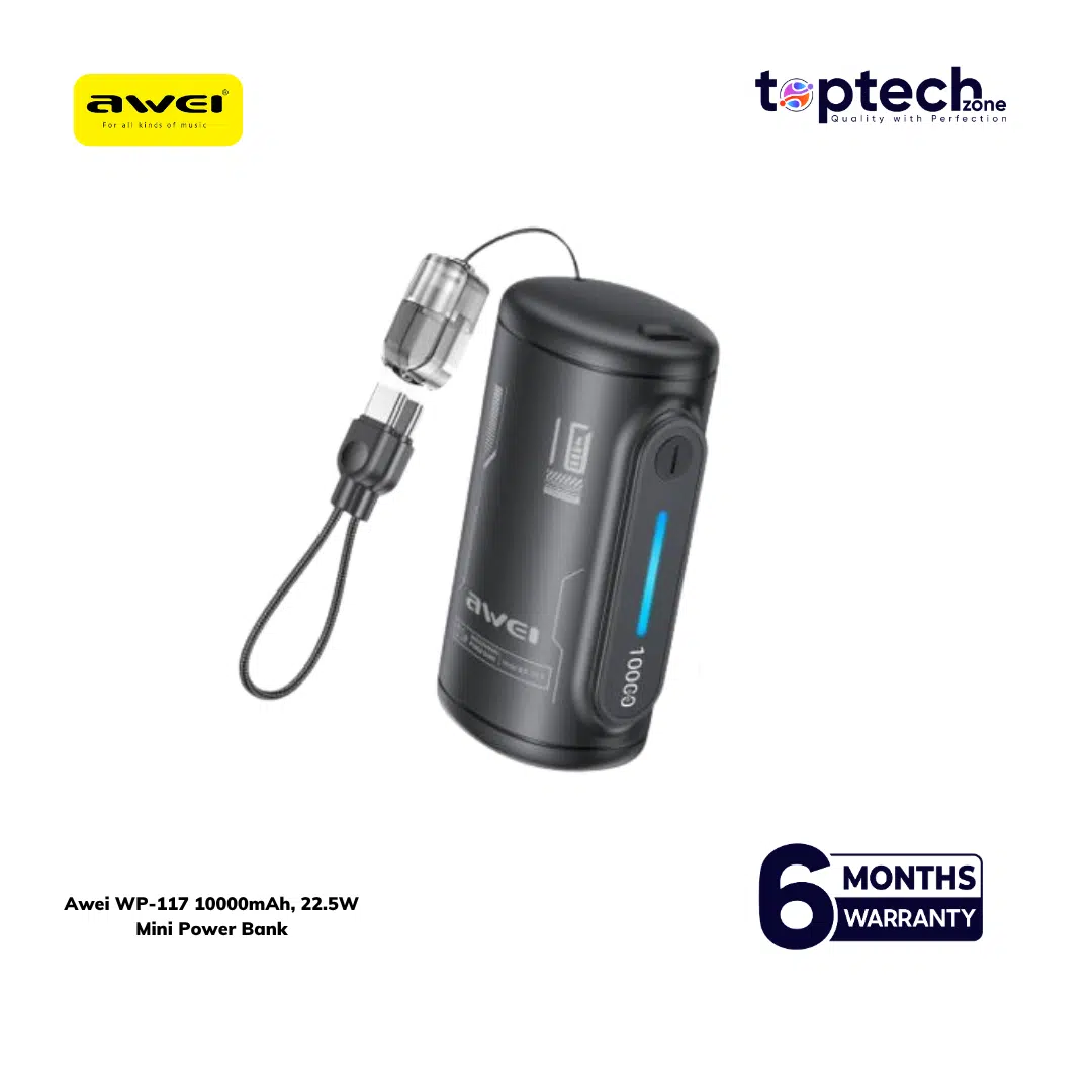Awei WP‑117 10000mAh 22.5W Mini Power Bank