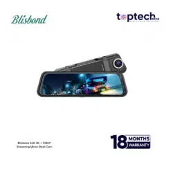 Blisbond A20 4K + 1080P Streaming Mirror Dash Cam