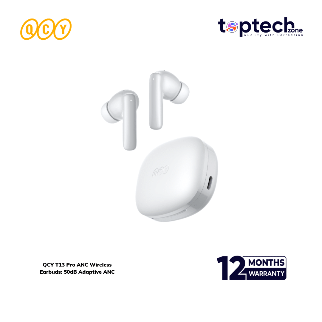 QCY T13 Pro ANC Wireless Earbuds: 50dB Adaptive ANC ( HT23 ) - Image 3