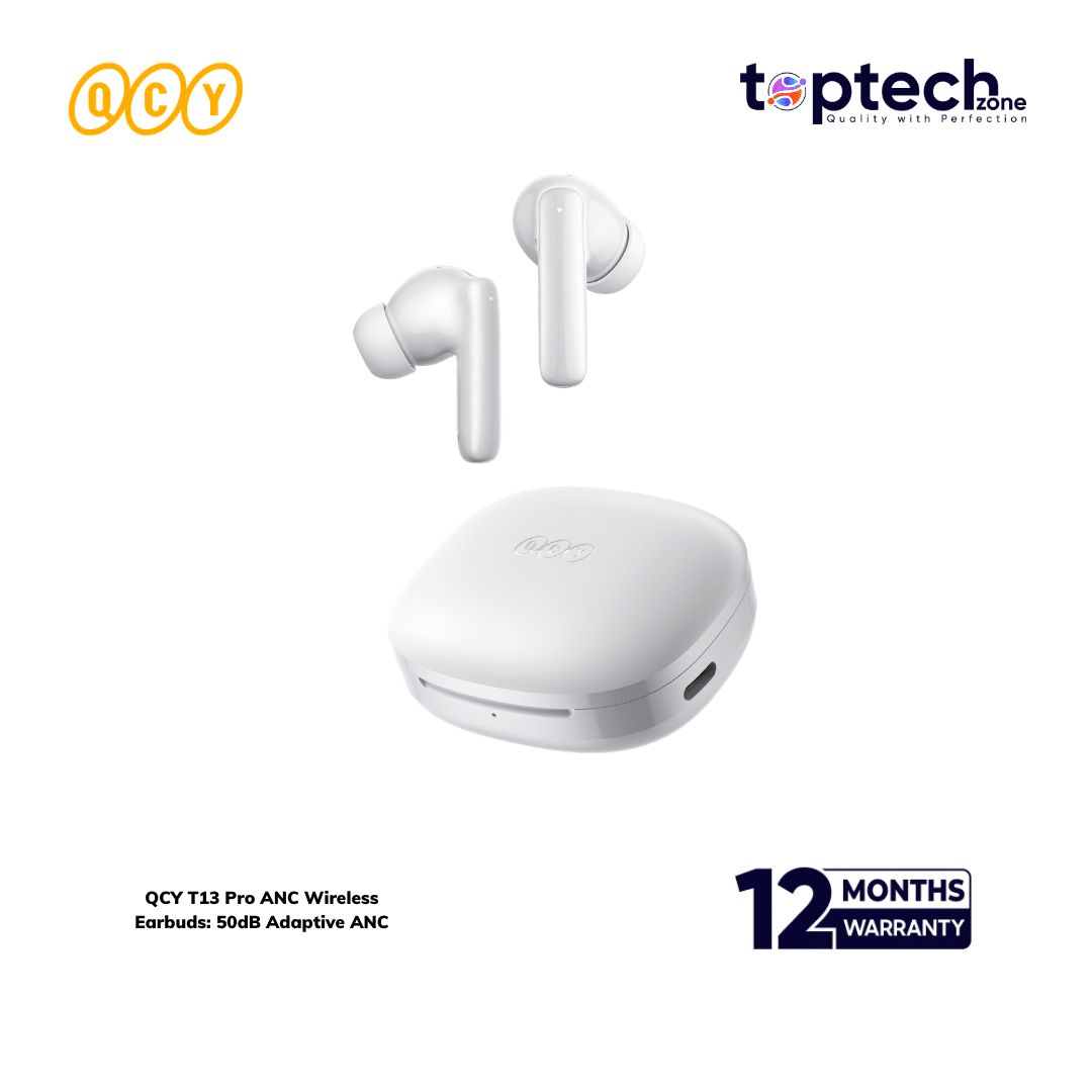 QCY T13 Pro ANC Wireless Earbuds: 50dB Adaptive ANC ( HT23 ) - Image 4