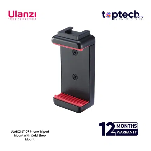 ULANZI ST‑07 Phone Tripod Mount with Cold Shoe Mount