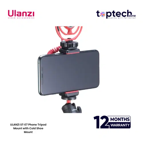 ULANZI ST‑07 Phone Tripod Mount with Cold Shoe Mount - Image 2