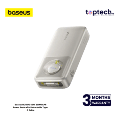 Baseus NOMOS 65W 20000mAh Power Bank with Retractable Type-C Cable