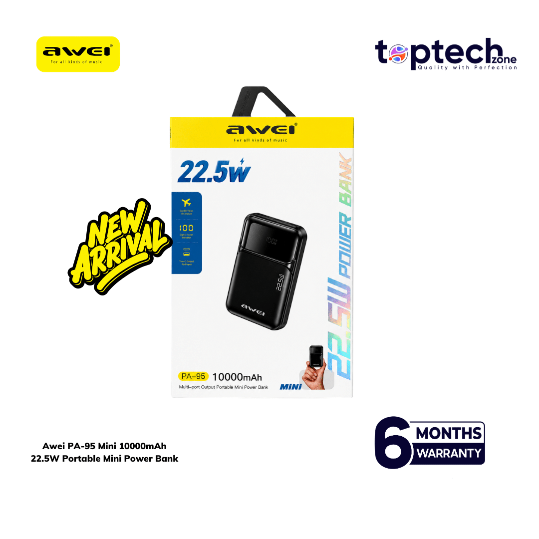 Awei PA-95 Mini 10000mAh 22.5W Portable Mini Power Bank