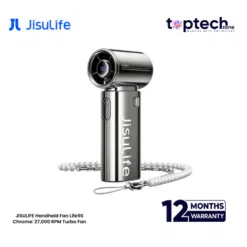 JISULIFE Handheld Fan Life9S Chrome: 27,000 RPM Turbo Fan