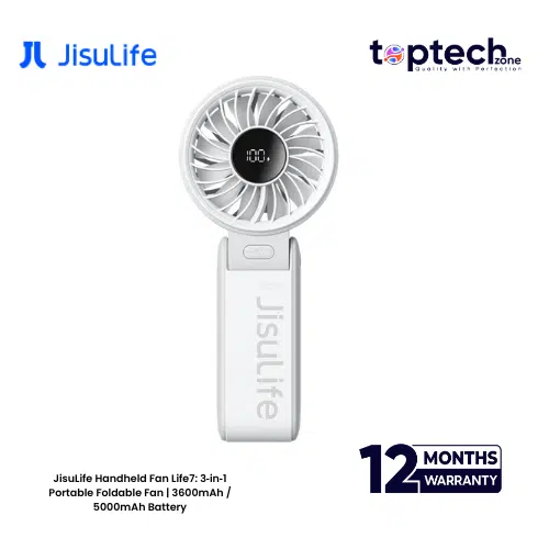 JisuLife Handheld Fan Life7: 3‑in‑1 Portable Foldable Fan - Image 2
