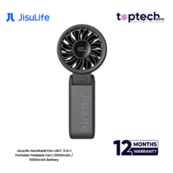 JisuLife Handheld Fan Life7: 3‑in‑1 Portable Foldable Fan