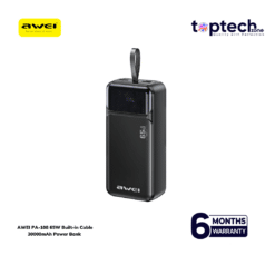AWEI PA-108 65W Built-in Cable 30000mAh Power Bank
