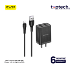Awei C15L-US Dual USB Wall Charger with 1m Lightning Cable