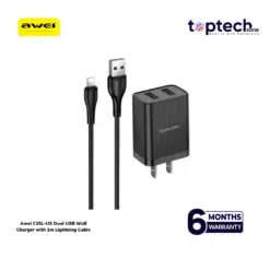 Awei C15L-US Dual USB Wall Charger with 1m Lightning Cable