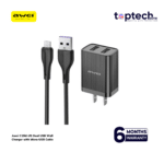 Awei C15M-US Dual USB Wall Charger with Micro-USB Cable