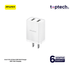 Awei C15-US Dual USB Wall Charger 10W Fast Charging