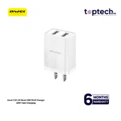 Awei C15-US Dual USB Wall Charger 10W Fast Charging