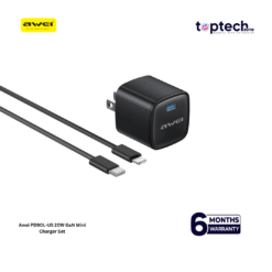 Awei PD90L-US 20W GaN Mini Charger Set