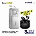 Baseus NOMOS 65W Power Bank – Buy 1 Get 1 Free Hoco EQ34 Plus Earbuds
