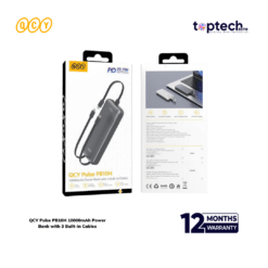 QCY Pulse PB10H 10000mAh Power Bank with 3 Built-in Cables